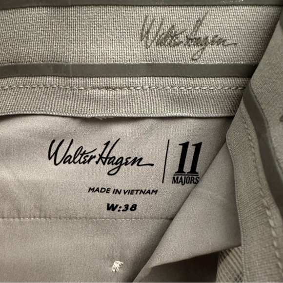 Walter Hagen golf shorts men’s size 38 plaid‎ gray and white - Picture 2 of 4